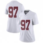 NCAA Women's Alabama Crimson Tide #97 LT Ikner Stitched College Nike Authentic No Name White Football Jersey QH17E52IF